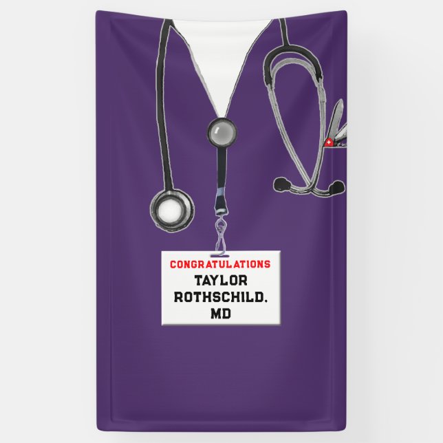 Medical School Graduation Banner (Vertical)
