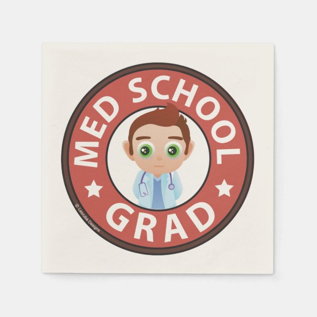 Medical School Graduation Napkin (Front)
