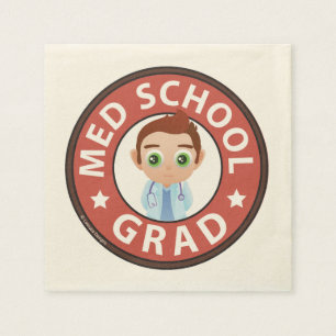 Medical School Graduation Napkin