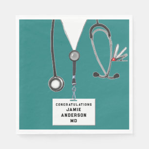 Medical School Graduation Napkins