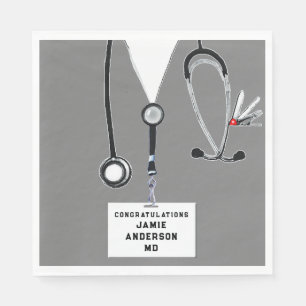 Medical School Graduation Napkins