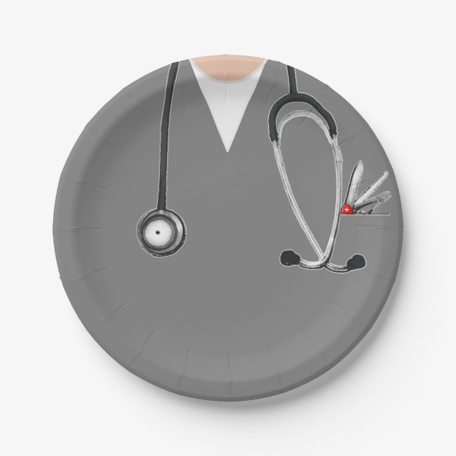 Medical School Graduation Paper Plate (Front)