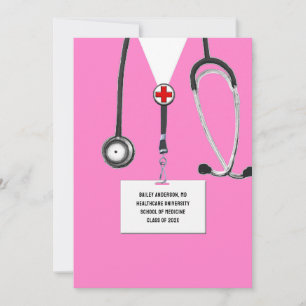 Medical School Graduation Party Invitation