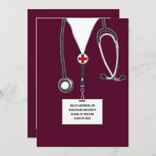 Medical School Graduation Party Invitation