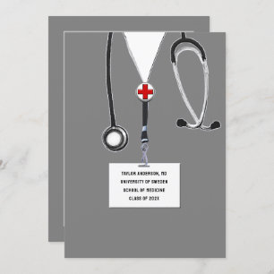 Medical School Graduation Party Invitation