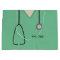Medical Scrubs Doctor Nurse Lt Green Lg Gift Bag
