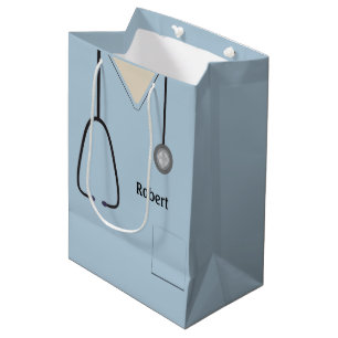 Medical Scrubs Light Blue MGB Medium Gift Bag