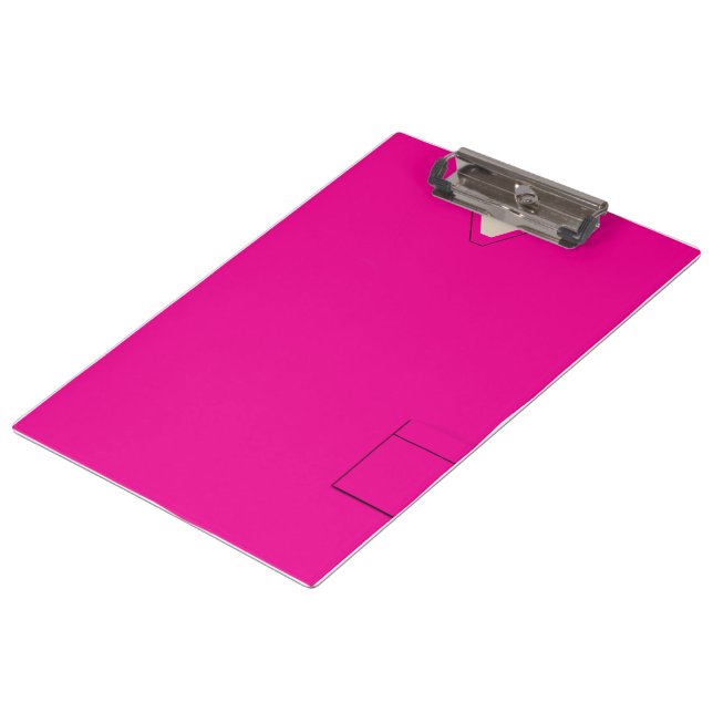 Medical Scrubs Nurse Doctor Hot Pink Clipboard (Angled)