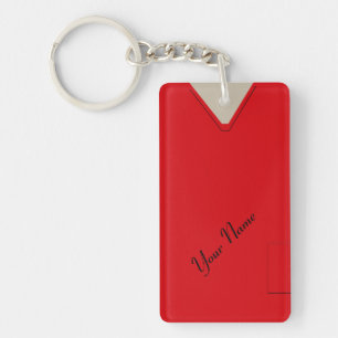 Medical Scrubs Nurse Doctor Red Custom Key Ring