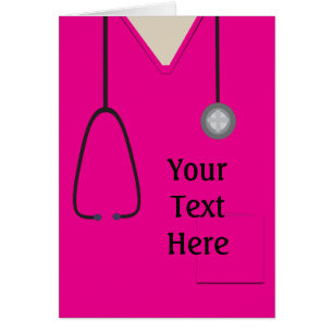 Medical Scrubs Nurse Hot Pink Custom