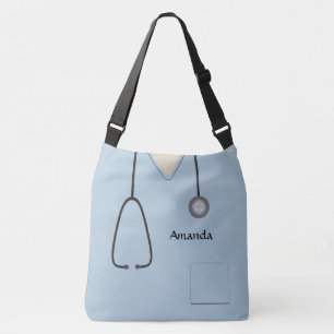 Medical Scrubs Nurse Light Blue AOPLCBB Crossbody Bag