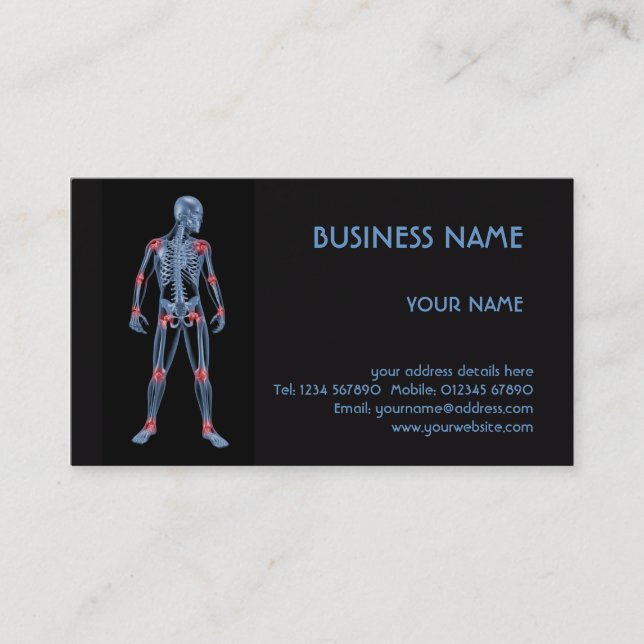 Medical Skeleton Business Card (Front)
