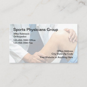 Medical Sports injury Orthopaedist Business Card