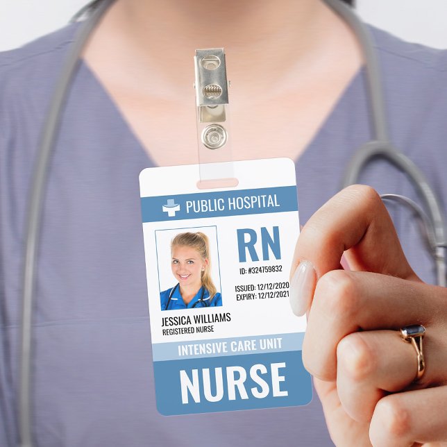 Medical Staff Hospital Nurse ID Badge (Creator Uploaded)