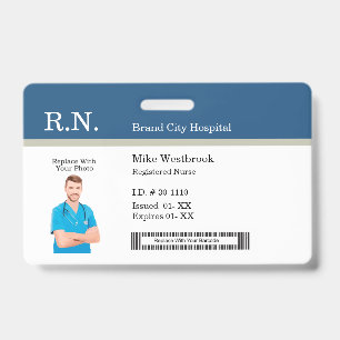 Medical Staff Photo ID Budget Badges Badge