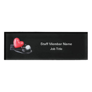 Medical Staff Professional Name ID Tag