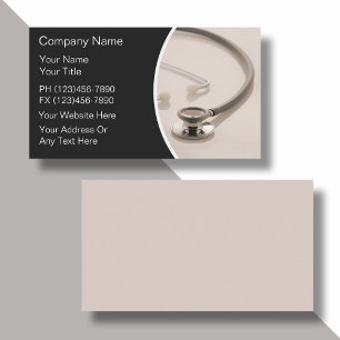 Medical Stethoscope Theme Business Card