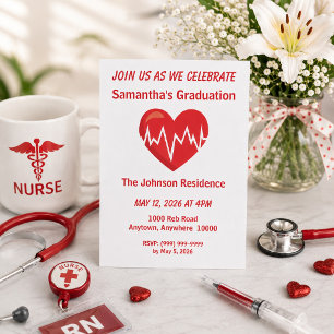 Medical Student Graduation Party Invitation