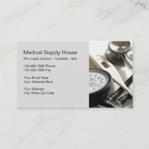 Medical Supply Business Cards