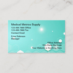 Medical Supply Distributor Business Cards