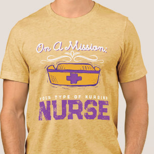 Medical Surgical Nurse Nursing Retirement Graphic Tri-Blend Shirt