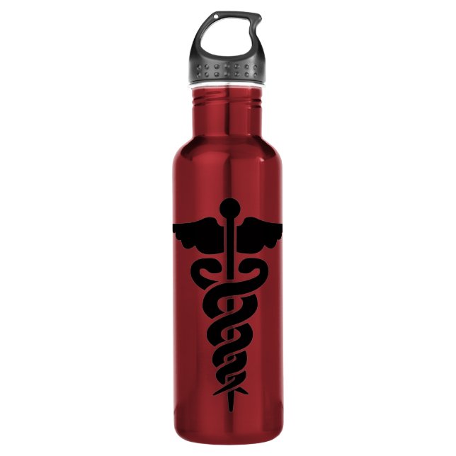 Medical Symbol 710 Ml Water Bottle (Front)