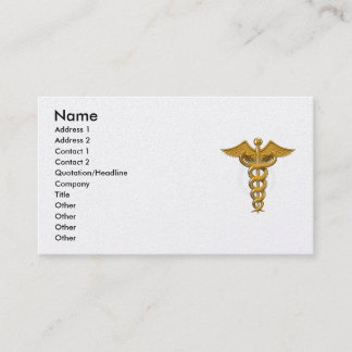 Medical symbol business card