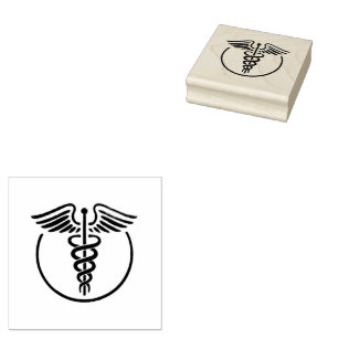 Medical Symbol Doctor Nurse Rubber Stamp