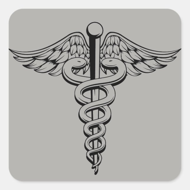 Medical Symbol Square Sticker (Front)