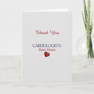Medical Thank You Cardiologist Card