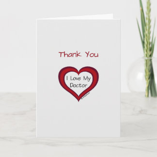 Medical Thank You Doctor Card