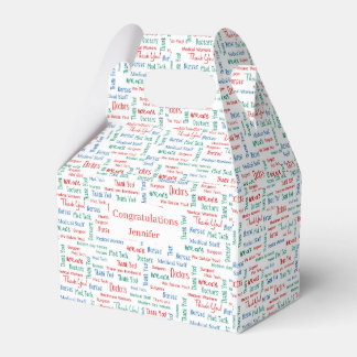 Medical Thank You Red White Blue Favour Box