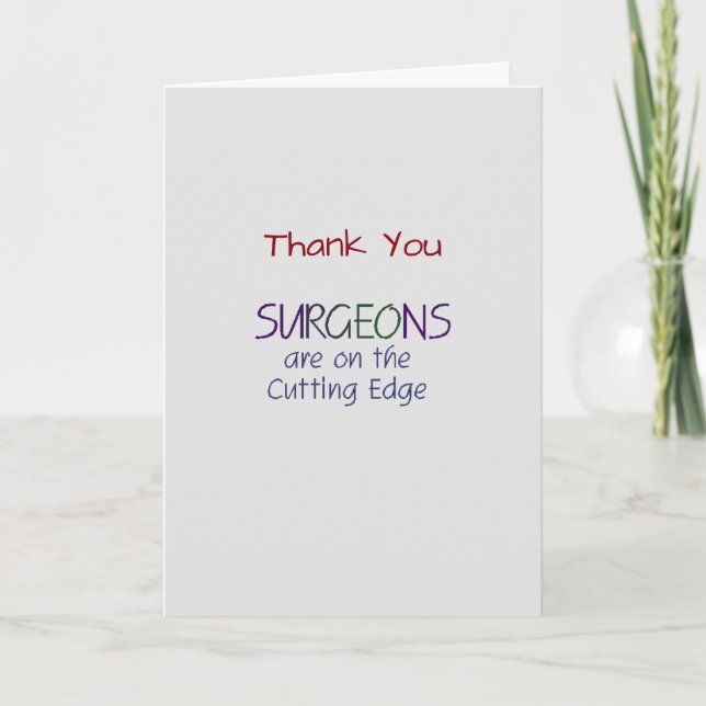 Medical Thank You Surgeon (Front)