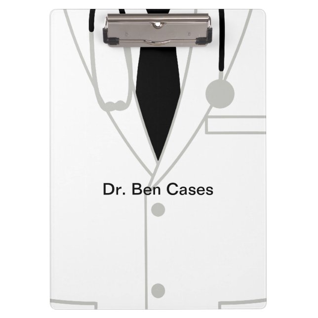 Medical Theme Doctor Acrylic Clipboard (Front)