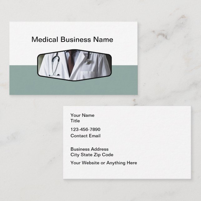 Medical Theme Unique Business Cards (Front/Back)