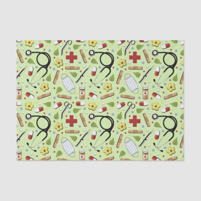 Medical Themed Tissue Paper (Front)