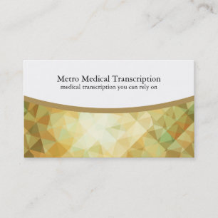 Medical Transcription Business Cards