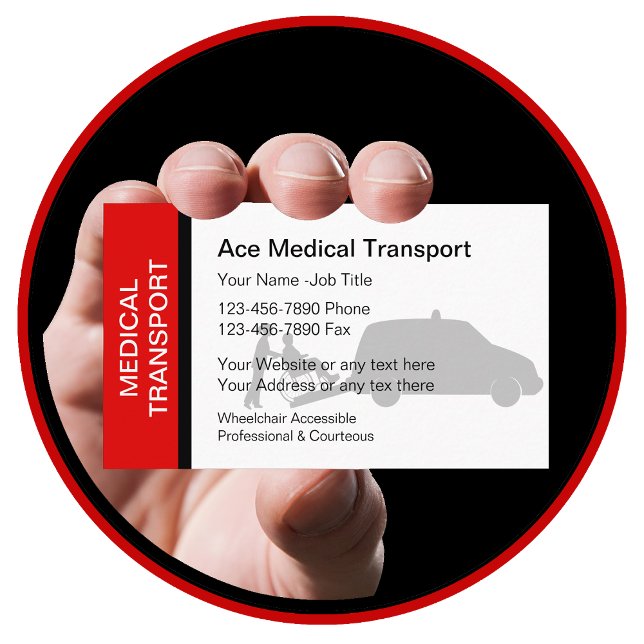 Medical Transport Business Cards (Creator Uploaded)