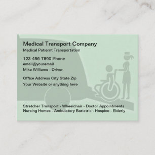 Medical Transportation Courier Business Card