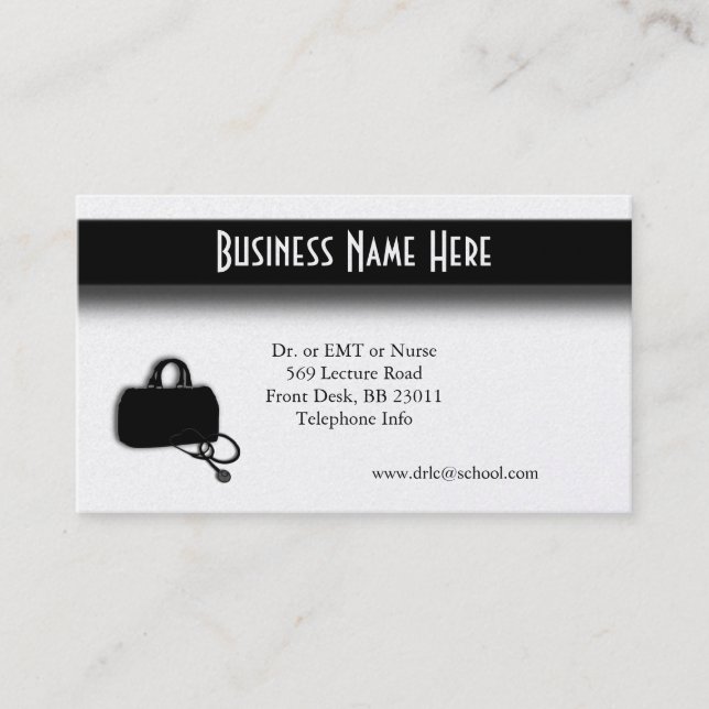 Medical Unique Business Card (Front)