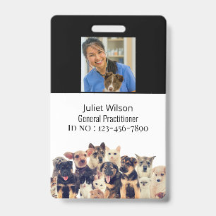  Medical Veterinarian ID Badge Name Tags