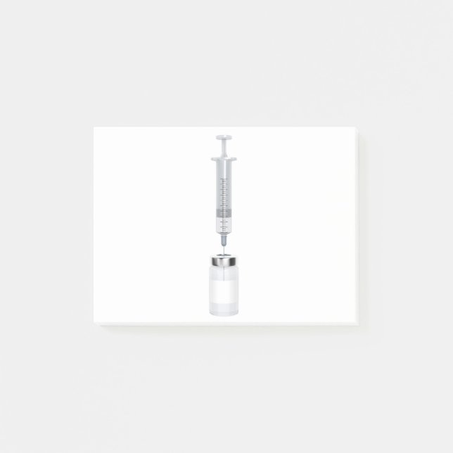 Medical vial and syringe post-it notes (Front)