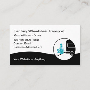 Medical Wheelchair Transport Modern Business Cards