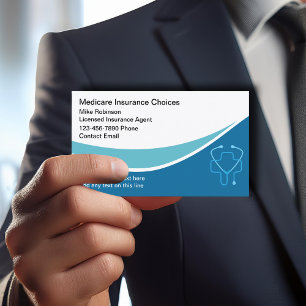 Medicare Health Insurance Licensed Agent  Business Card