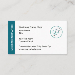Medicare Insurance Broker Business Cards