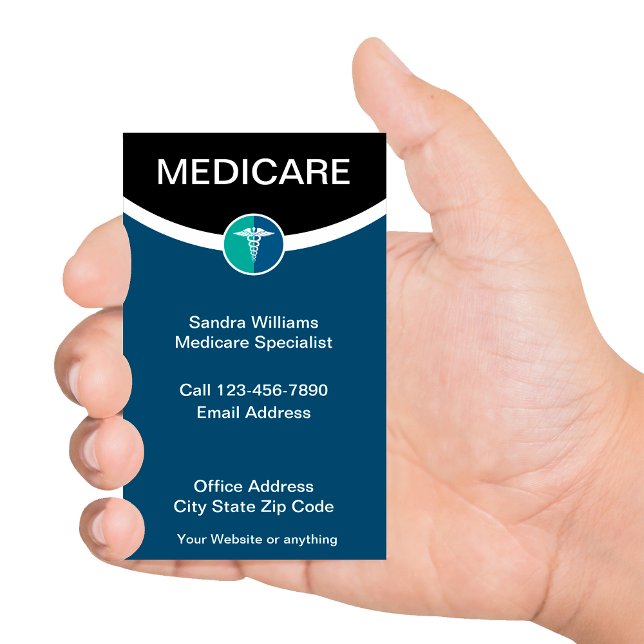 Medicare Specialist Medical Healthcare Business Card (Creator Uploaded)