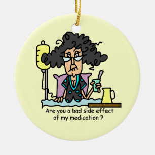 Medication Side Effect Dark Hair Ceramic Tree Decoration