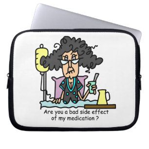 Medication Side Effect Dark Hair Laptop Sleeve