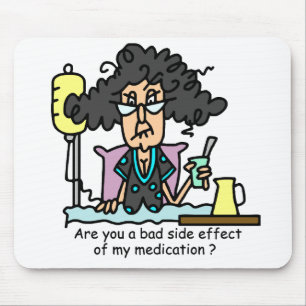 Medication Side Effect Dark Hair Mouse Pad