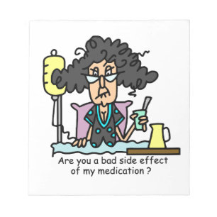 Medication Side Effect Dark Hair Notepad